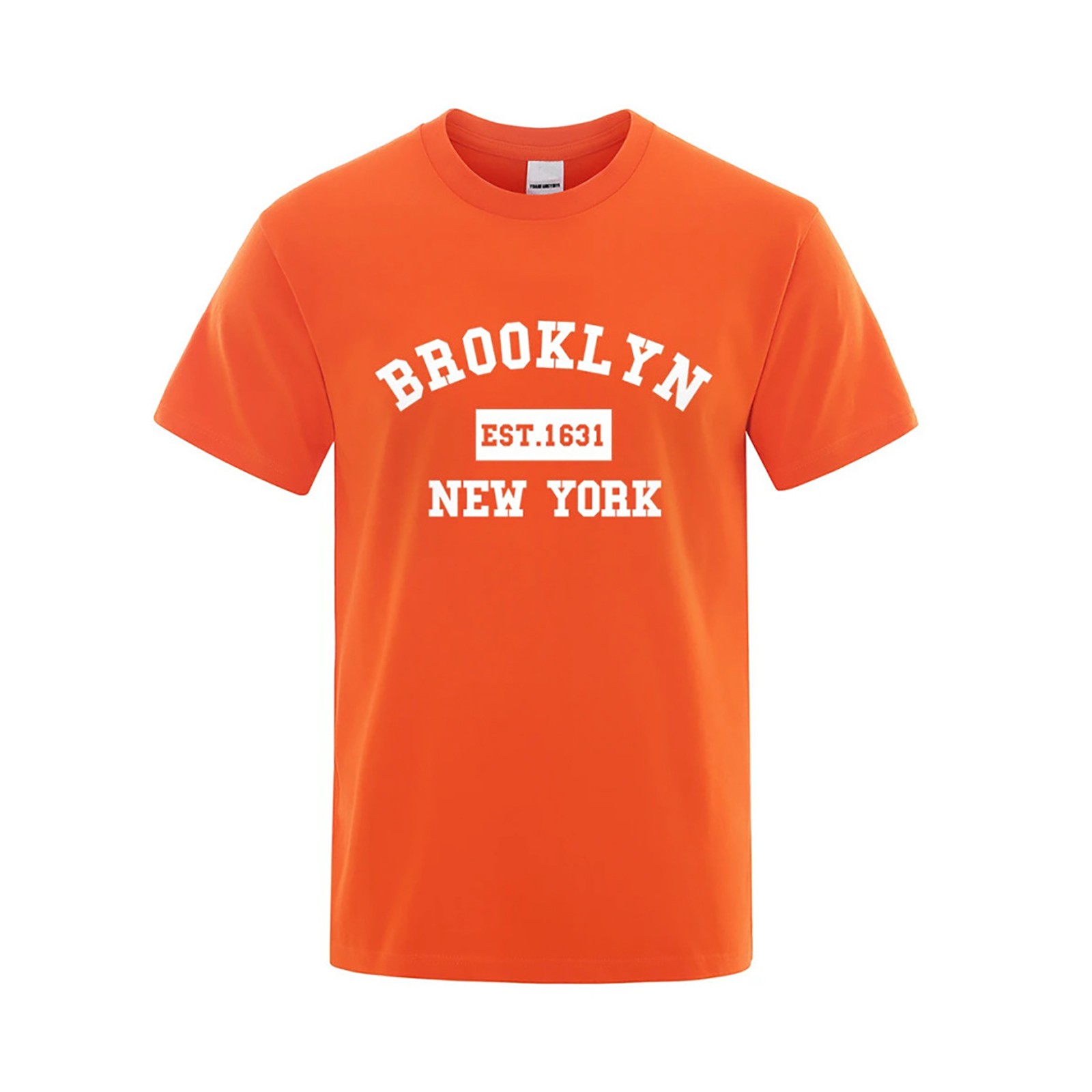 thumbnail image 4 of 2025 Camiseta de hombre con estampado de letras de Nueva York - Corte holgado, tejido transpirable, informal de verano - XS-XXXL, 4 of 4